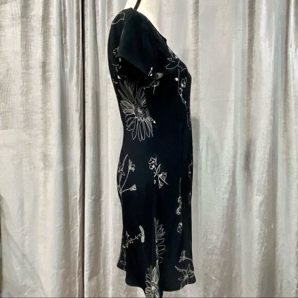 🌟 VINTAGE 90s Minimal Floral Capsleeve Mini - Picture 5 of 9